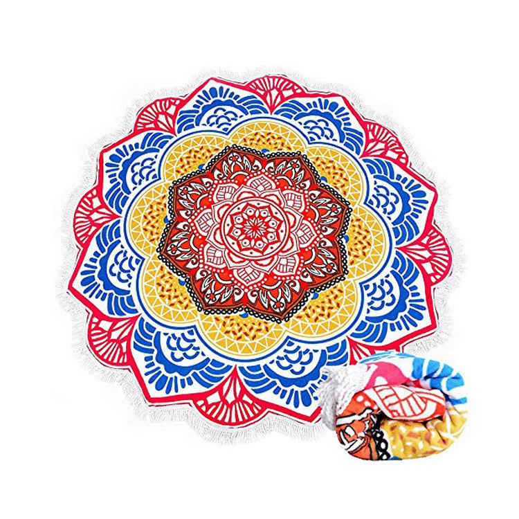 Round Microfiber Beach Towel